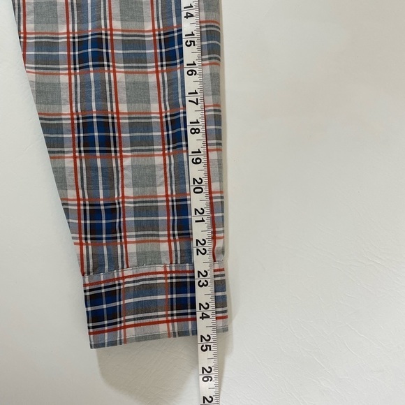 Eddie Bauer Travex Shirt Mens Large Gray Plaid Long Sleeve Button Up Classic Fit - Picture 7 of 9